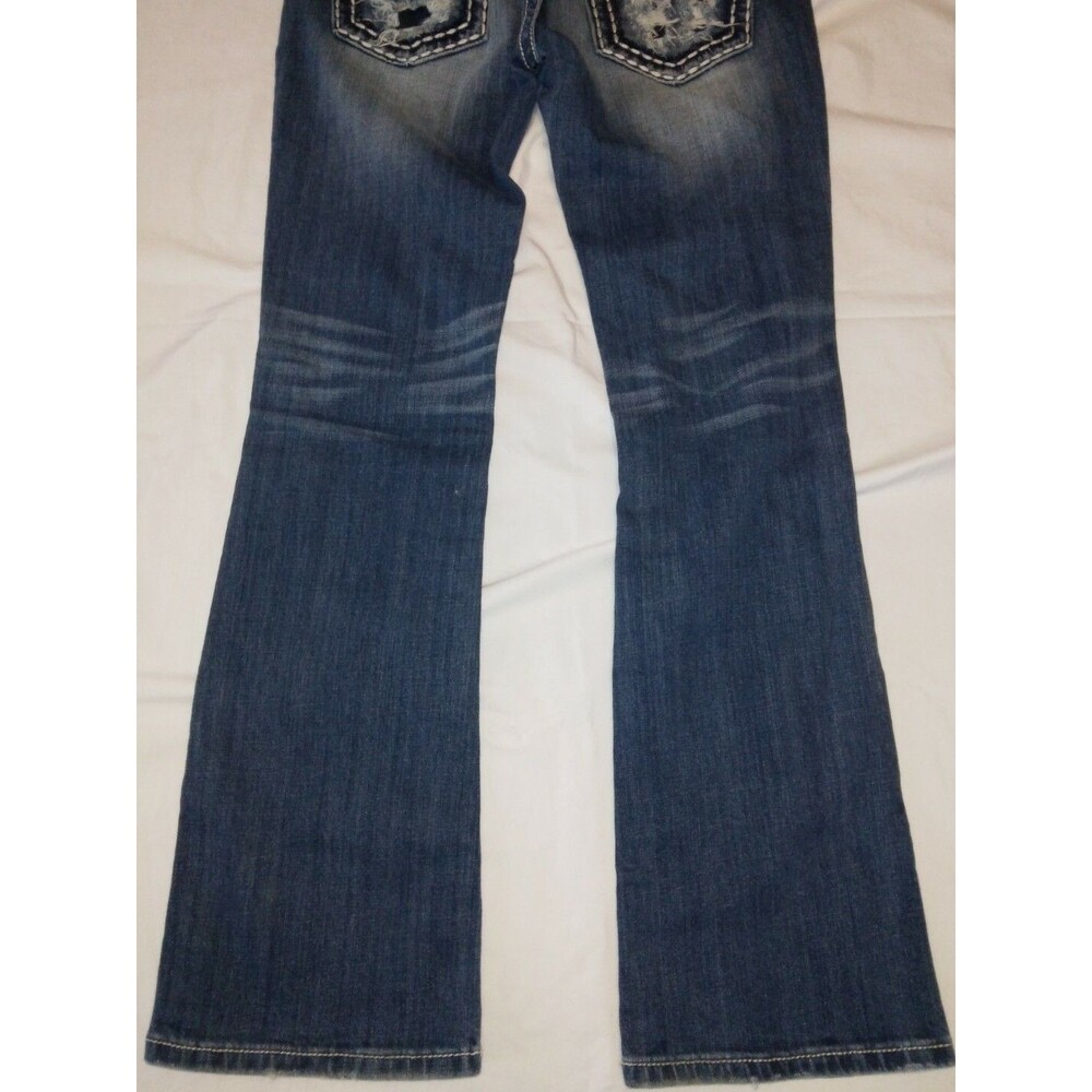 Miss Me Women’s Size 28 Denim Embellished Jeans JE5152B7R Bootcut Blue - Picture 8 of 9